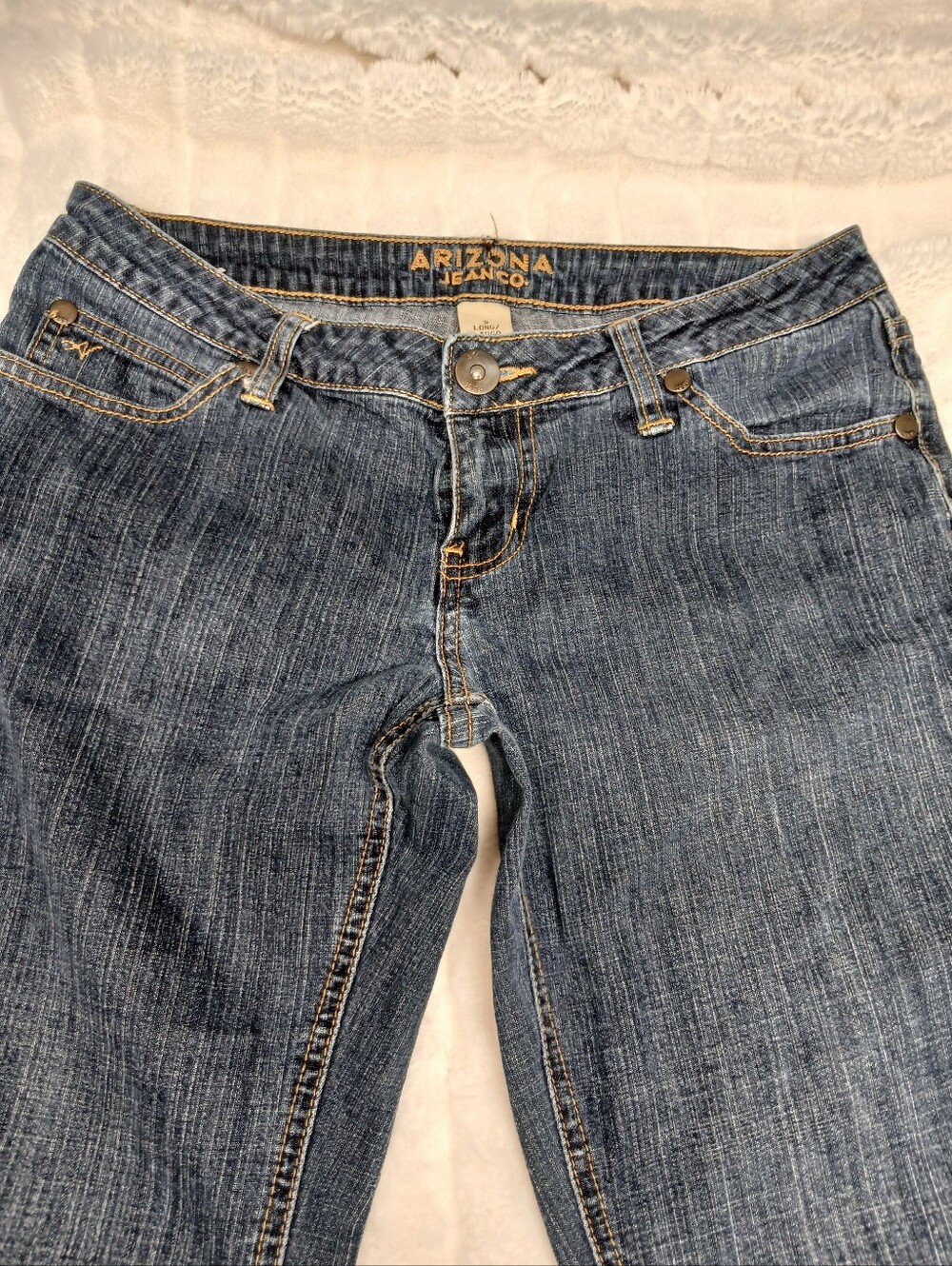 Arizona Jean Co Womens Jeans Size 9 Long Stretch Dark Wash - Picture 8 of 8